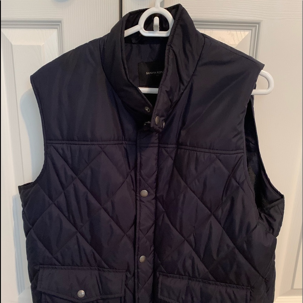Navy Blue Banana Republic Vest in Size Large
